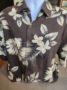 Caribbean Pineapple Hawaiin Shirt Vintage Brown  Retro XL  - Picture 1 of 4