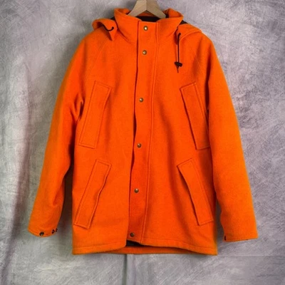 vtg USA Cabelas Whitetail Orange Wool Gore-Tex Jacket Pants sz L 36 hunting - Image 1 of 4