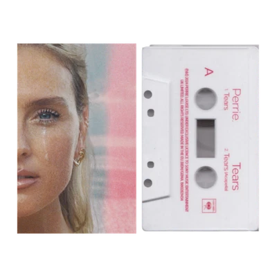 Perrie: Tears Cassette - UK White Shell Cassette Single in Card Slipcase - Image 1 of 3