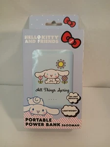 Hello Kitty Cinnamoroll tragbare All Things Spring 3600 mAh Powerbank mit Kabel - Bild 1 von 6
