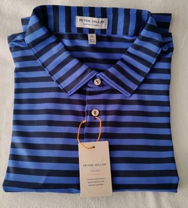  Neu mit Etikett XLarge Peter Millar Crown Sommer bequem blau Polo-Shirt UVP 105 $ - Bild 1 von 4