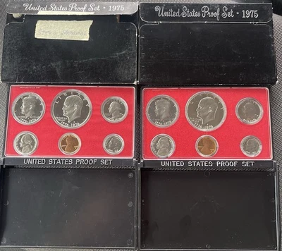 1975 United States Proof Set San Francisco Mint, 6 Coins, Original Package Lot 2 - Image 1 of 4