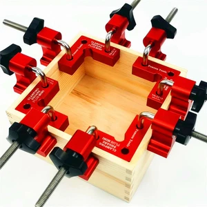 ENJOYWOOD 4 Set Mini Woodworking Right Angle Positioning Clamp 90 Degree Precisi - Picture 1 of 8