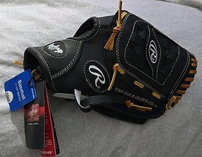 NEW Rawlings 11.5" inch Right Hand Black Basket Web Youth Baseball Glove PL115MB - Image 1 of 3