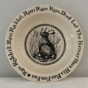 Rare Early Emma Bridgewater Nursery Rhymes Run Rabbit Childs Bowl 7.5" - Picture 1 of 4