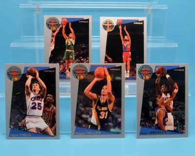 5 张卡 • 1992 - 93 Fleer SHARP SHOOTER 插入套装 • Price Miller Drexler — 第 1/4 张图片