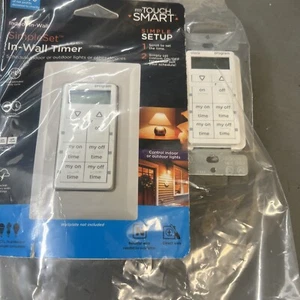 2 Stück Wand-Timer, SimpleSet, neu, Open Box Zeitplan Innen-, Außenleuchten - Bild 1 von 4