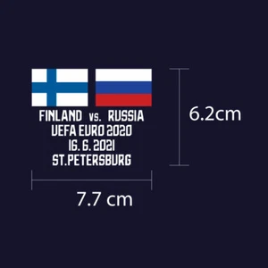 Finland EURO 2020 Reproduction Match Details - Picture 1 of 10