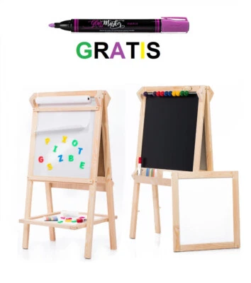 AZZAP 4 in 1 MAGNETTAFEL KREIDETAFEL Kindertafel Standtafel Schreibtafel Maltafel ALA