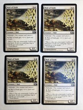 4x MTG Core set 2010 M10 Wall of Faith NM Magic the Gathering