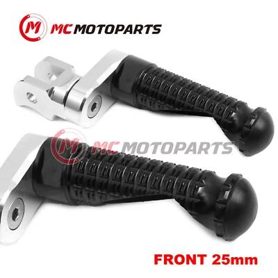For BMW K1200R / S 05-08 07 06 MPRO 25mm Extended BLACK Front Foot Pegs - Imagem 1 de 4