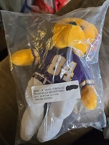 Rare Vintage 1999 Randy Moss NFL Minnesota Vikings Team Pigskin Bear NoS - Bild 1 von 6