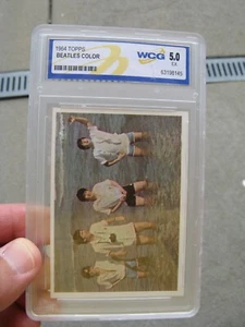 Tarjeta Topps Beatles 1964 18 losas calificada 5,0 excelente - Imagen 1 de 2