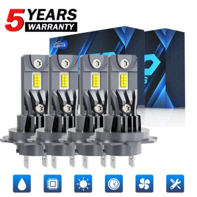 For Mercedes-Benz R350 2006-2010 4x 6000K LED Headlight Kit High &Low Beam Bulbs - Image 1 of 4