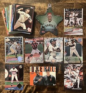 ⚾️San Francisco Giants 34-CARD INSERT LOT with Mays, McCovey, Bonds & Posey