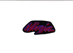 Vintage Ninja Kawasaki Renntuch Patch Abzeichen Motorrad lila - Bild 1 von 1