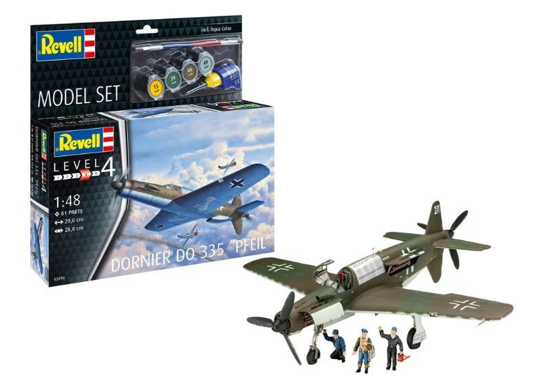 Revell MODEL SET DORNIER DO335 "PFEIL" KIT 1:48 - Immagine 1 di 1