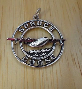 Dije de plata esterlina 20 mm Hércules avión abeto ganso - Imagen 1 de 4