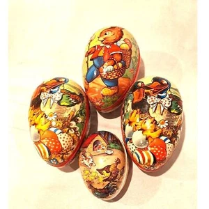 Uova di Pasqua vintage in cartapesta - Foto 1 di 7