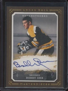 2008-09 UD Masterpieces Bobby Orr BRUINS #MB-OR Brushstrokes On-Card Auto - Bild 1 von 2