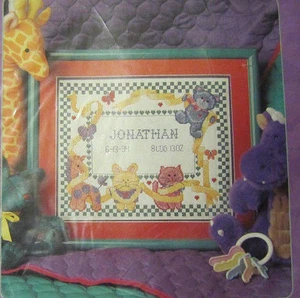 Baby Steps Birth Announcement Counted Cross Stitch Kit NEW - Picture 1 of 4