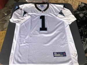 100 % Authentic REEBOK ON THE FIELD CAM NEWTON CAROLINA PANTHERS JERSEY SIZE 54 - Picture 1 of 8