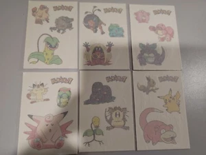 LOTE DE 2 tatuajes de Pokémon vintage 1999 - Imagen 1 de 1