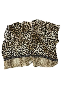 Chicos Poncho One Size Brown Leopard Animal Print Ruana Wrap Shawl Knit - Picture 1 of 6