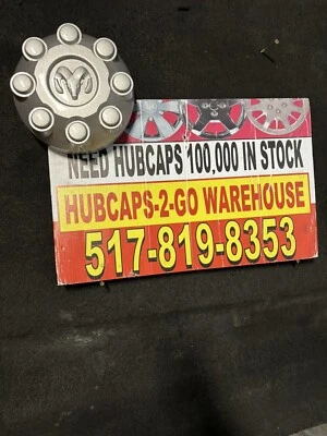 2003-13 Dodge Ram 2500-3500 8 lug used  Nice Silver centercap 1 P/n 52121450AB - Image 1 of 4