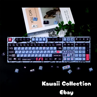 !!!CUTE Rabbit Hole Hatsune Miku Anime Keycaps 🌈🎀!! - Image 1 of 2