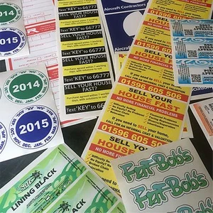 Custom Printed Vinyl Stickers Trade Business Bulk cheap label printing service - Picture 1 of 10