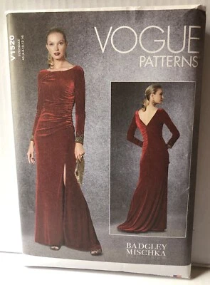 Vogue V1520 Badgley Mischka Evening Gown Pattern Misses Sz 6-14 - Image 1 of 2
