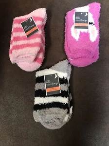3-Pair Of West Loop Women's Cozy Socks  Shoe Sizes 4-10 Multi Color - Picture 1 of 4