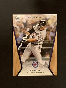 2017 Topps Jim Thome on Demand Minnesota Twins Chasing 600 Homeruns #9 - Picture 1 of 1
