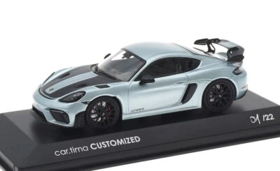 1:43 MINICHAMPS 2022 PORSCHE 718 Cayman GT4 RS Azzuro Thetys llantas negras coche.tima Foto 1 de 4