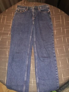 Jeans Tommy Hilfiger vintage blu ricco anni 90 mamma jeans W30 L32 - Foto 1 di 5