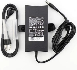 Dell 130W Watt PA-4E AC DC 19.5V Power Adapter Battery Charger Brick with Cord - Picture 1 of 2