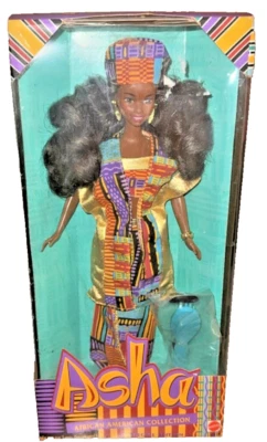 Barbie 1994 Special Edition African-American Collection Asha Collector Doll-NIB - Image 1 of 4