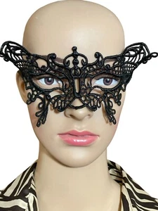 Black Lace Sexy Mask Masquerade Halloween Party Mask - Picture 1 of 2