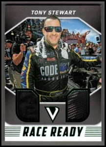 Panini Victory Lane Race Ready 2018 doble material verde #8 Tony Stewart/99 - Imagen 1 de 2