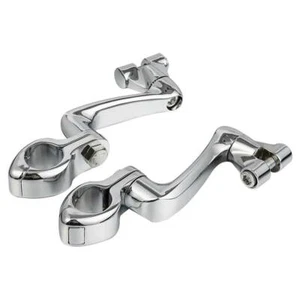 1 1/4" Engine Guard Footpegs Mount Kit Fit For Harley Honda Suzuki Kawasaki - Picture 1 of 7
