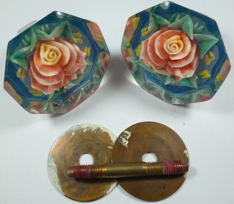 ✅Handmade Rose Door Handle ✅Plexiglass Cintage Prison art USSR for garden Soviet Cover