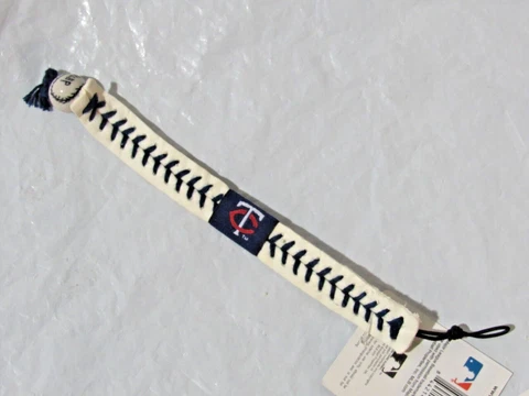 White Minnesota Twins w/Blue Stitching Team Baseball Seam Bracelet Gamewear Cover