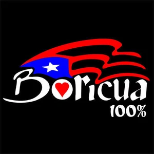 Boricua 100% Puerto Rico Flag LARGE Decal (20"x10.75") - Picture 1 of 1