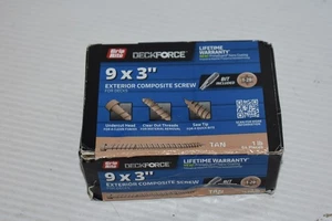 Grip-Rite GRDFCS3GCD1 DeckForce #9 x 3 Nano beschichtete Verbund-Deckschrauben, hellbraun, 1 - Bild 1 von 3