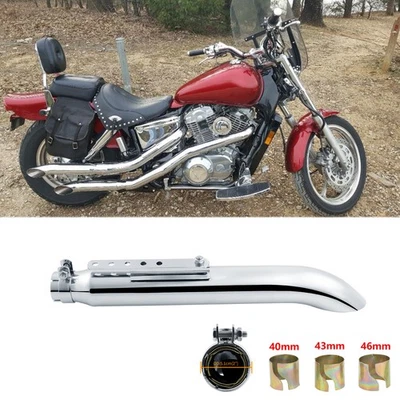 Silenciador tubo escape moto 20" para Honda Shadow VT1100 VT750 VT700C VT800 Foto 1 de 4