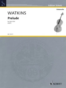 Watkins Prelude for Cello Solo Advanced Classical Sheet Music Schott Book - Picture 1 of 1