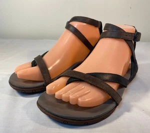 Sandalias CHACO Gladiador Para Mujer Cuero Negro Verde - EE. UU. 6 - Imagen 1 de 7