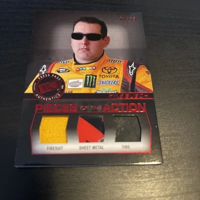 2013 Press Pass Pieces Action TRI RELIC RED SP /75 Kyle Busch #PA-KYB Nascar (f3 - Image 1 of 2