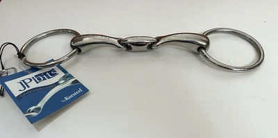 Новый JP Korsteel свободного кольцо овальный ссылка английский Snaffle большой лошадь бит 5 1/2" - Изображение 1 из 3